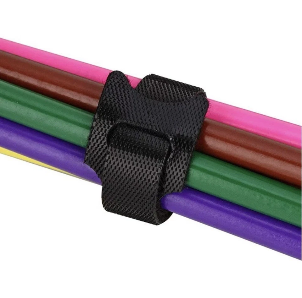 Hook and Loop Cable Ties - Tidy Strap Adjustable Reusable Releasable Closure - Image 3 of 4