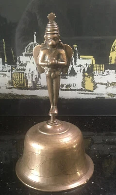 Old Indian Hanuman Ritual Bell As Found - Image 1 of 4