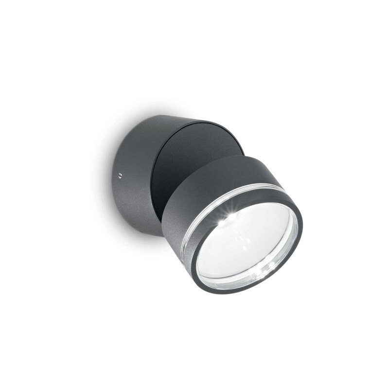 Ideal Lux mod. OMEGA AP ROUND ANTRACITE 4000K lampada da parete 6 luci
