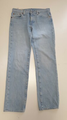 X123 LEVI'S HELLBLAUE TAPERED RIGID DENIM HERRENJEANS UK S W30 L30