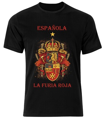 T-Shirt For Spain Fans Jersey National Team La Furia Roja Football Men All  Size