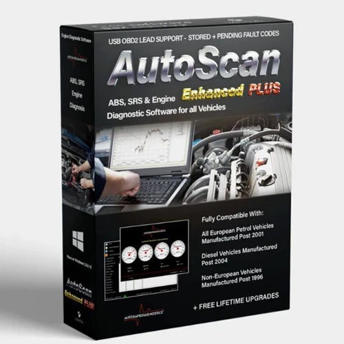 Autoscan Enhanced PLUS OBD2 EOBD Engine Diagnostic Software all Vehicles Elm327