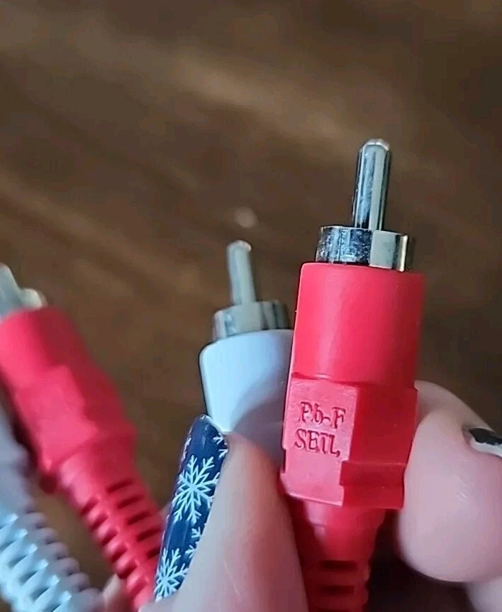 6 Foot Male to Male 2 RCA Stereo Audio Y Cord Cable 6' - Image 2 of 2