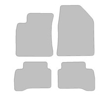 Fußmatten-Set für Hyundai Ioniq Hybrid (2016-2024) Robust anthrazit