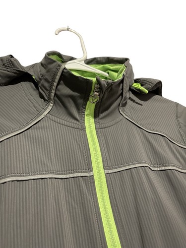 Ivivva By Lululemon Girls Full Zip Athletic Jacket Sz 14 Gray Thumbholes - Picture 4 of 12