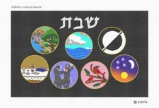 Shabbat Creation Banner Needlepoint Kit or Canvas