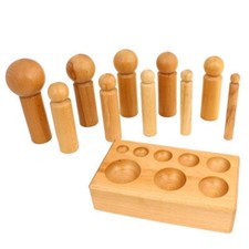 LARGE WOODEN DAPPING SET 10 PUNCHES 17MM - 60MM DOMING WOOD PUNCH TOOL JEWELLERY