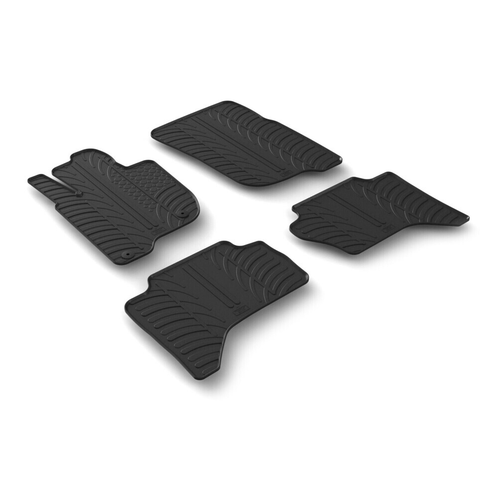 Set tappetini su misura gomma profumati Fiat Fullback - Mitsubishi L200