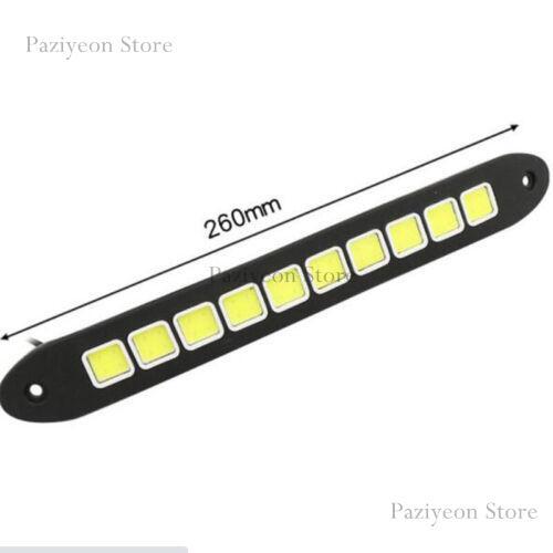 2x 10LEDs COB Car Auto DRL Driving Daytime Running Lamp Fog Light Waterproof - Picture 4 of 5