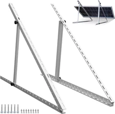 ECO-WORTHY Upgraded 45In Solar Panel Mount Brackets, with Foldable Tilt Legs, Su