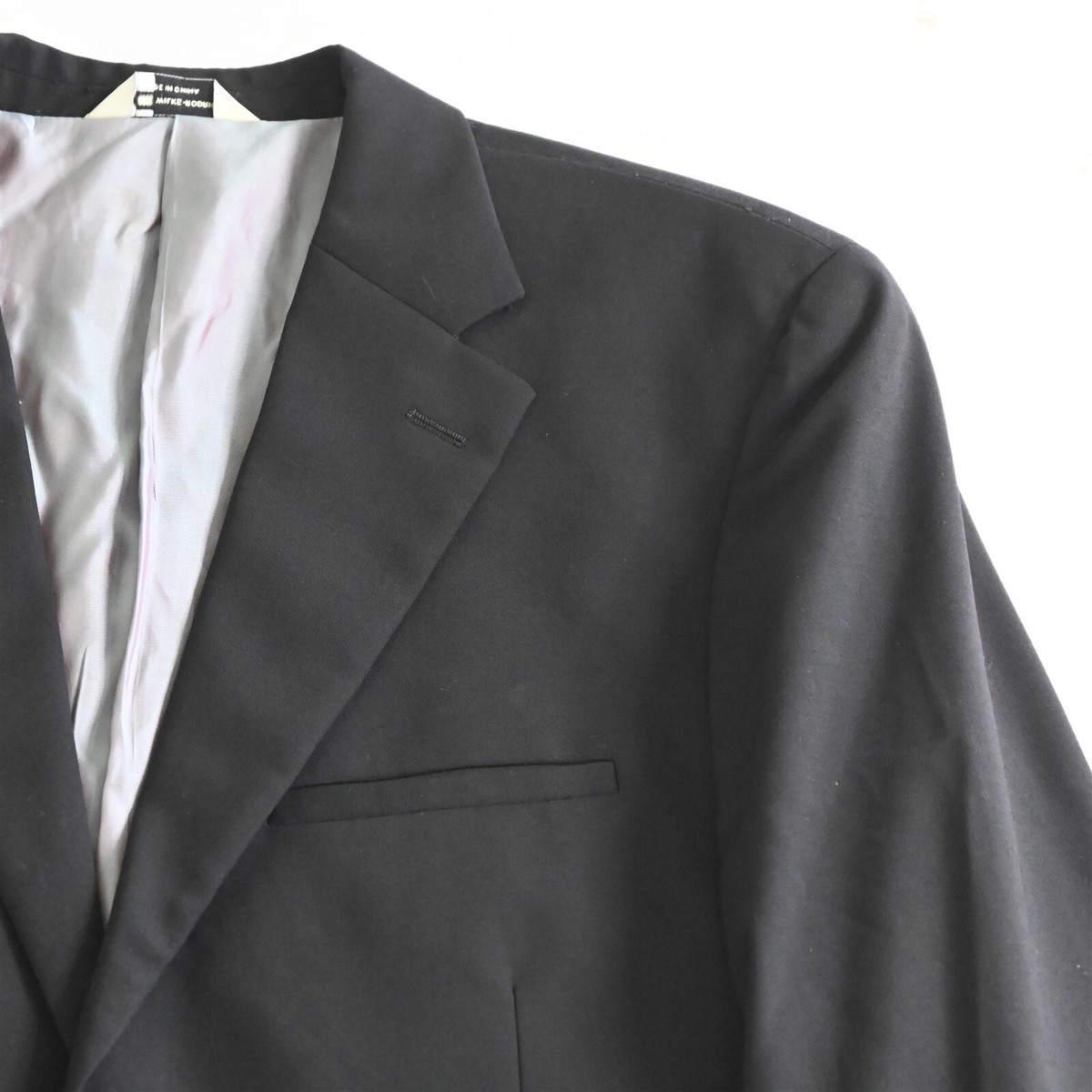 Wilke Rodriguez 42L 34x32 Black Wool Mens Jacket Pants Suit | eBay