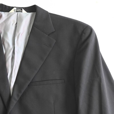 Wilke Rodriguez 42L 34x32 Black Wool Mens Jacket Pants Suit | eBay