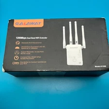 GALAWAY G1200 WiFi Extender 1200Mbps WiFi Range Extender w 4 External Antenna