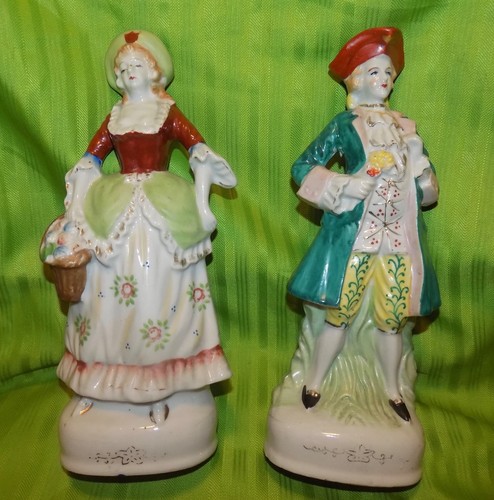 VINTAGE VICTORIAN Man \u0026 Woman PORCELAIN 