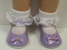 Lavender Patent Mary Jane Doll Shoes For Chatty Cathy Debs 