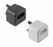 2 Pin to 3 Pin UK Battery Charger Adaptor Plug for Shaver & Oral-B Toothbrush