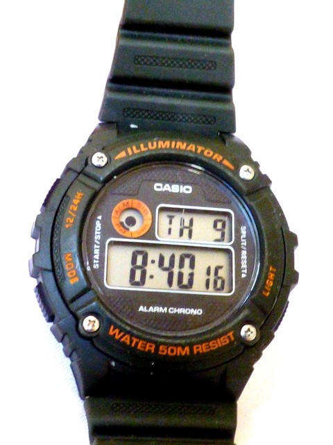 casio alarm chrono black