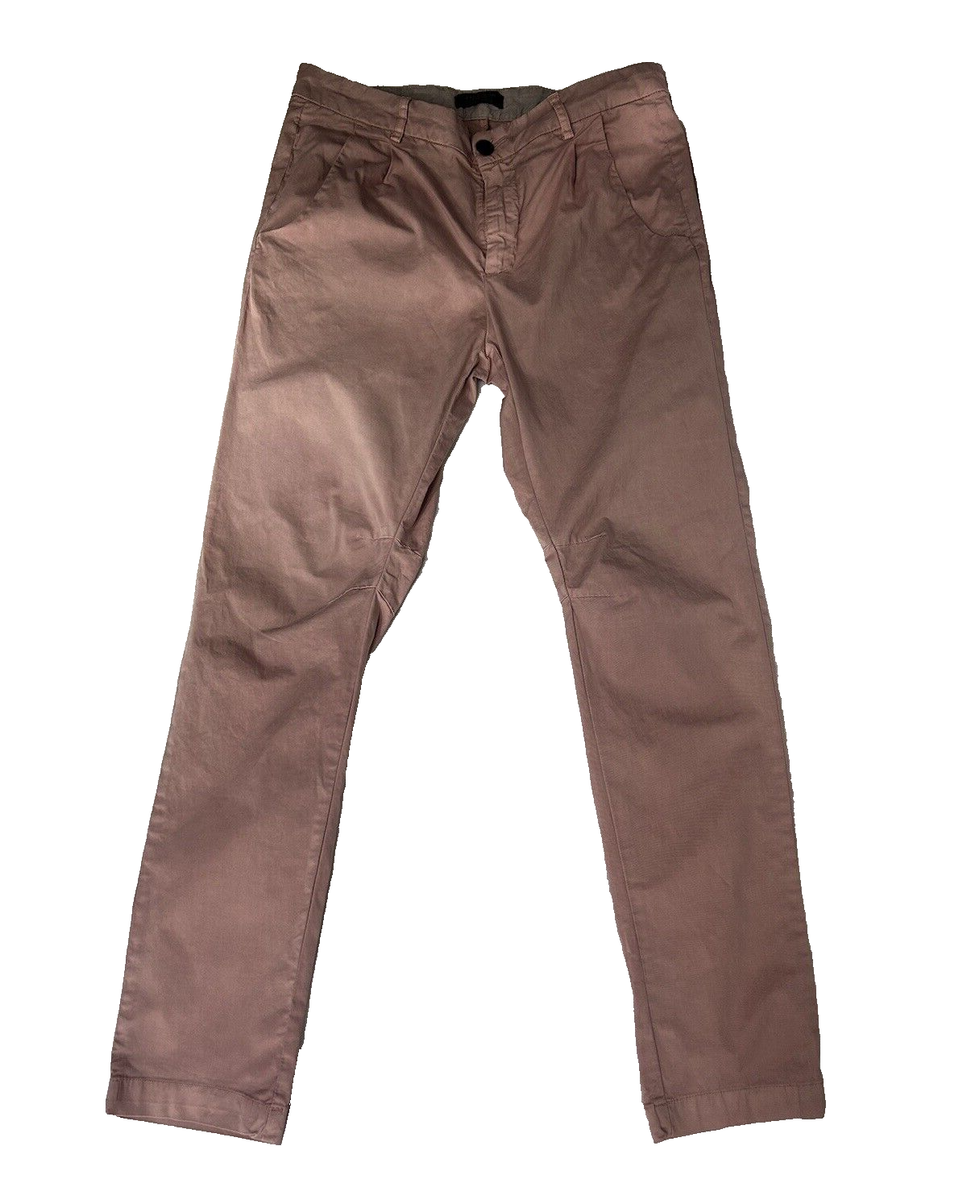 Pantalon Chino ZARA Taille 38/40 - 100% Lin Rose Pâle, Occasion Très Bon état