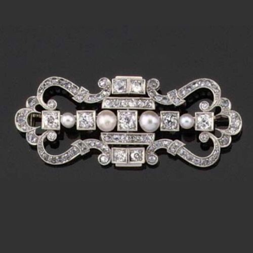 925 Sterlingsilber Krawatte Pin für Herren Cluted Birne CZ Hochzeit Bräutigam Schmuck - Bild 1 von 1