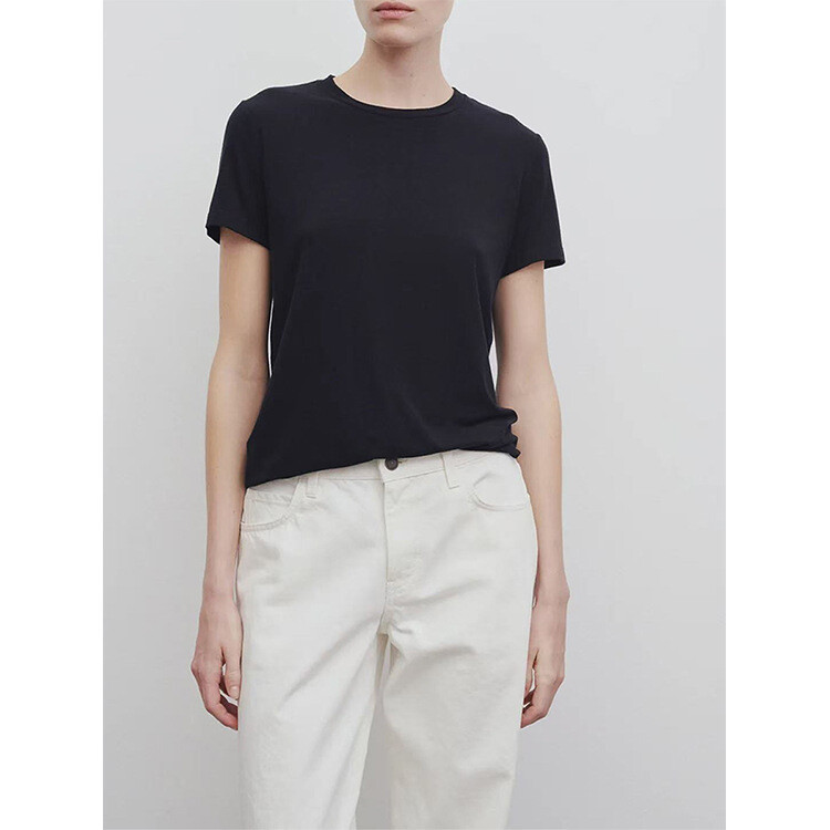 FILA Top girocollo donna THE ROW primavera estate lana comodo classico manica corta