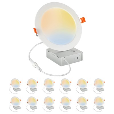 12Pack 6 inch LED Recessed Light with Junction Box
