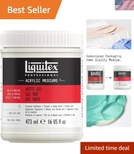 473ml Matte Gel Medium for Textured Acrylic Techniques and Extenders