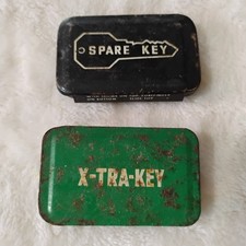 Vintage Magnetic Hide A Key Tin Lot of 2 X-Tr...