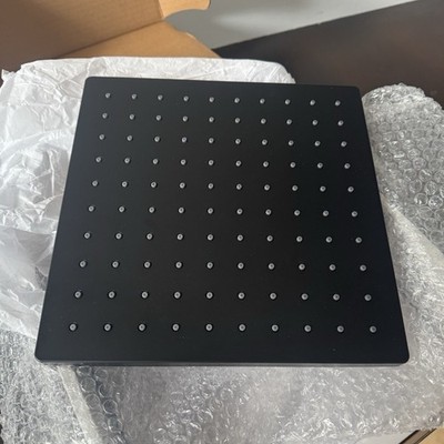 Kohler Honesty 10in Square Matte Black Rain Shower Head 2.5 GPM 26149-BL