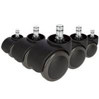 BüRostuhlrollen 5X Hartbodenrollen Rollen BüRostuhl Stuhlrollen Hartboden 11Mm