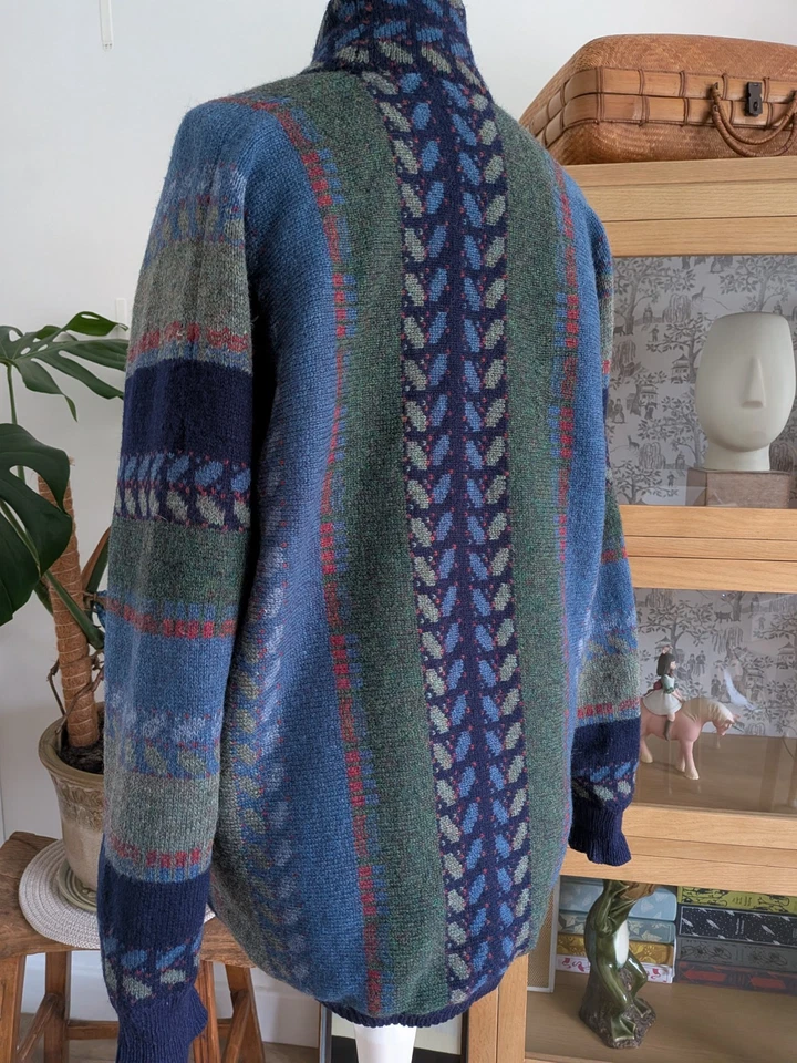 Bill Baber Shetland wool made in Scotland knitted jacket/cardigan lined Large - Image 3 of 4
