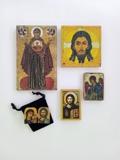 Orthodox Icons (Set of Five Handmade Wooden  Icons) FREE SHIPPING!