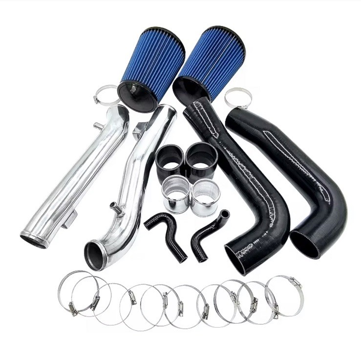 Silicone Air Intake Hose For Nissan 350Z 370Z G37 VQ37VHR VQ35HR 2007-2014 Blue