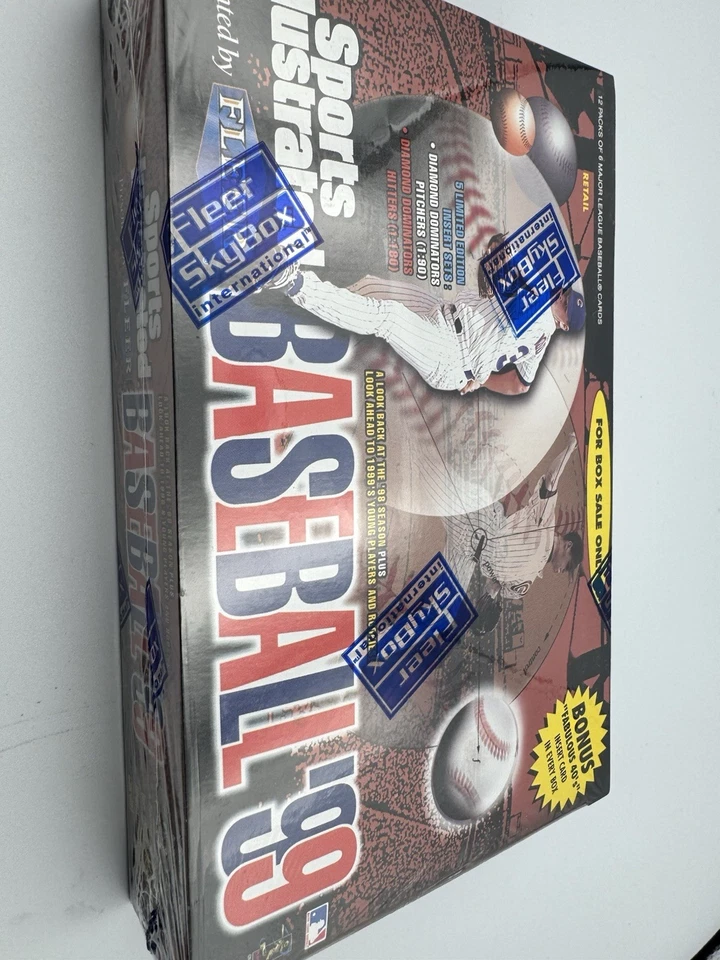 ‘99 Sports Illustrated Baseball Fleet Skybox Sealed Box 12 Packs 72 Cards+Bonus - Image 2 of 4