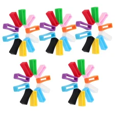 50 Pcs Silicone Watch Band Strap Keeper Replacement Retainer Fasteners