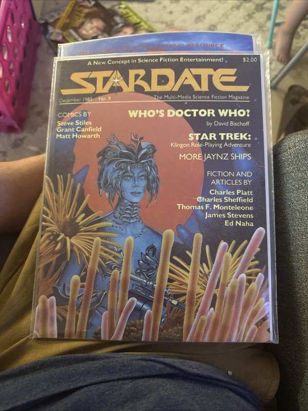 CLASSIC STARDATE MAGAZINE [#9] (1985, FASA STAR TREK & DOCTOR WHO RPG! RARE)