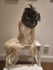 Fascinator Federschleier Hut Clip Damen Elegante Haarnadel Kopfschmuck