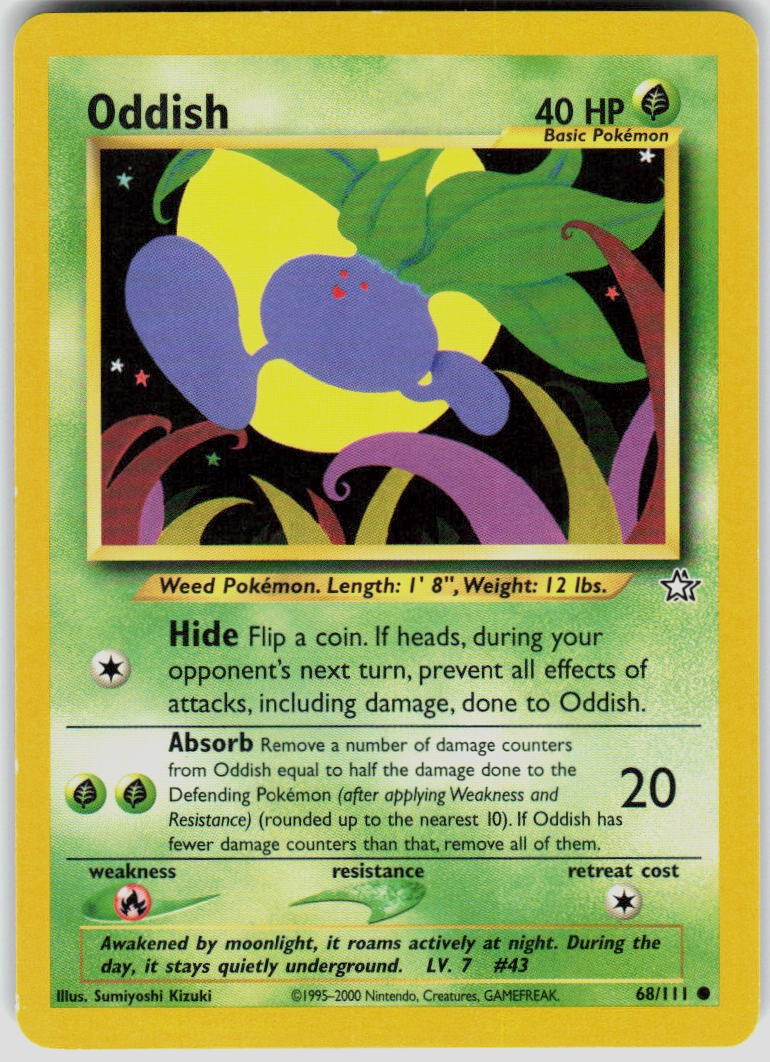 Oddish 068/111 Neo Genesis Pokemon TCG