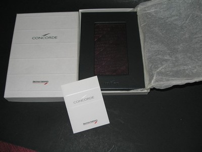 Concorde - 3'' X 5'' - Savile Hide Leather Photo Frame - British Airways