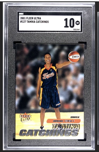 2001 Ultra WNBA #127 Tamika Catchings Rookie RC Indiana Fever HOF SGC 10 *POP 1*