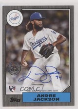 2022 Series 2 1987 Topps Baseball Black 110/199 Andre Jackson #87BA-AJ Auto 00jz