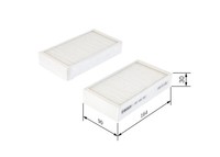 Bosch Innenraumfilter 1 987 435 055 Umluftfilter Partikelfilter FüR BMW F26 X3