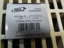 Ideal Tridon 5408051 #08  7/16" to 1" stainless steel Clamp  x10