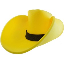 Giant Foam Cowboy Hat - Oversized Yellow Hat for Adults and Kids Fun