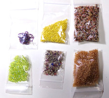 Glass Seed Beads 8/0 Unused 85.1g 3.0oz Craft Bead Mix AE15