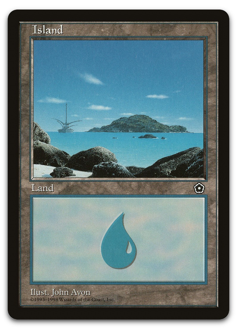 Island (156) #156 (LP) Portal Second Age P02 Magic MTG