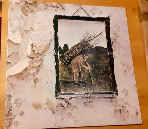 Led Zeppelin IV 1971 A3/B4 Porky Plum Version 4 Vinyl LP - RARE Rock G+ Untested