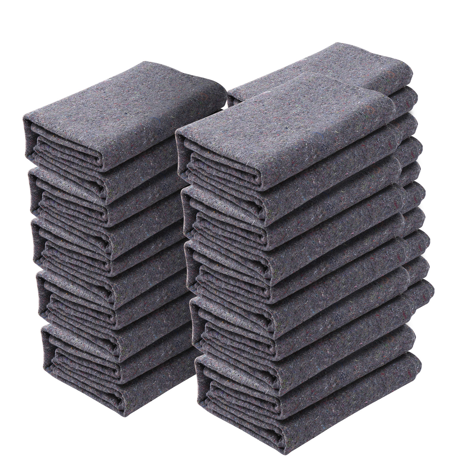 Moving Blankets Packing Blankets 72" x 54" Furniture Pads 12-Pack 21 lb/dz