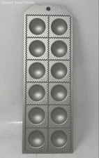 Fante's Kitchenware 12 Piece Jumbo Ravioli Pasta Maker Aluminum Mold