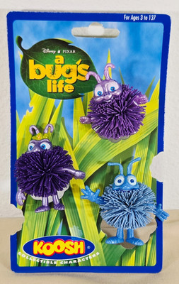 VTG Disney Pixar ''A Bug's Life'' Koosh Ball Set Collectible Toy Figures 1998 New