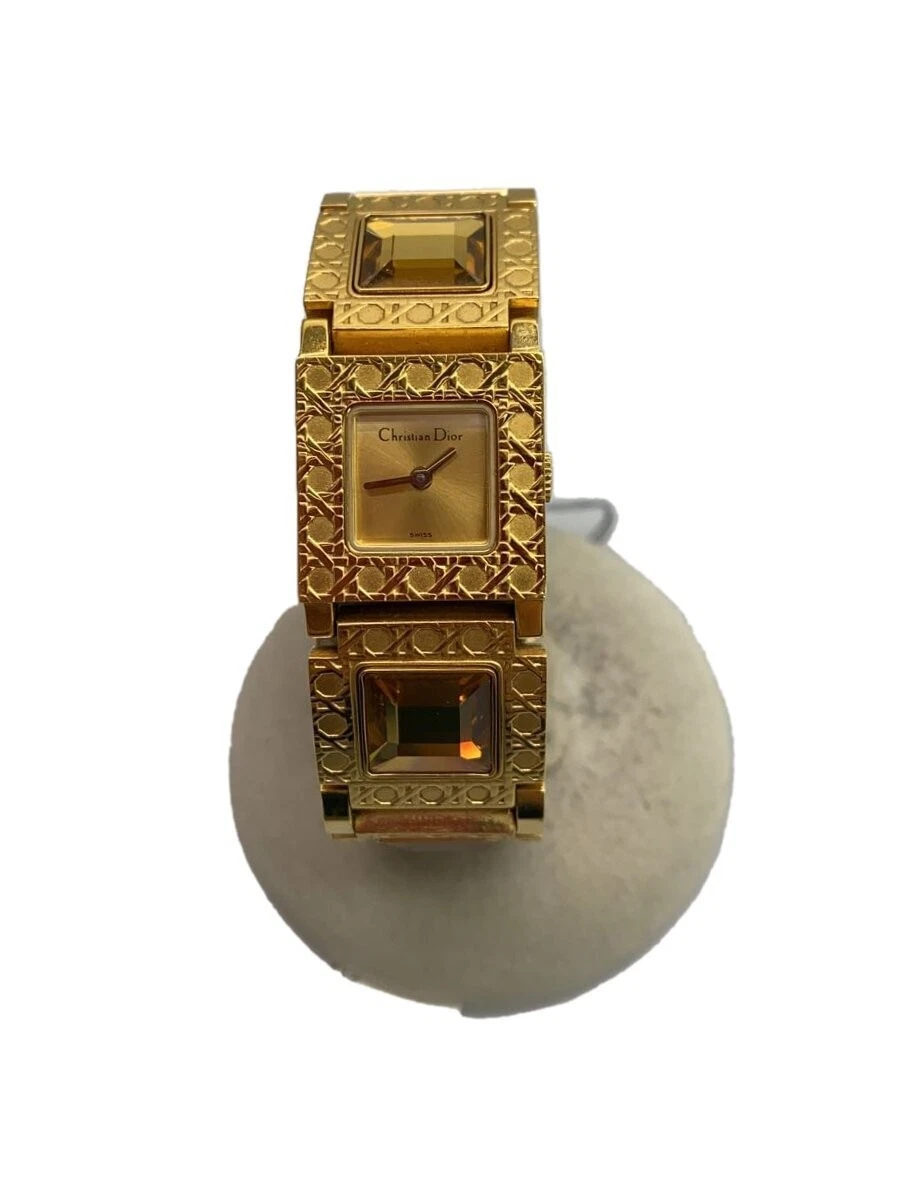 Montre Christian Dior à quartz/analogique/ylw/or/D60 159